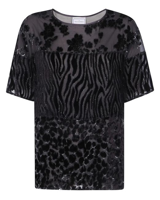 Pierre Louis Mascia Black "Patchwork" T-Shirt