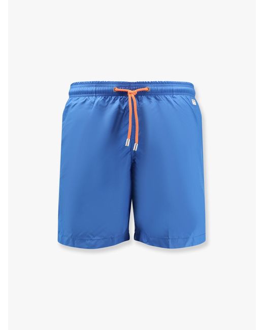 Mc2 Saint Barth Blue Lighting Pantone Swim Trunks With Plexiglass Packaging for men