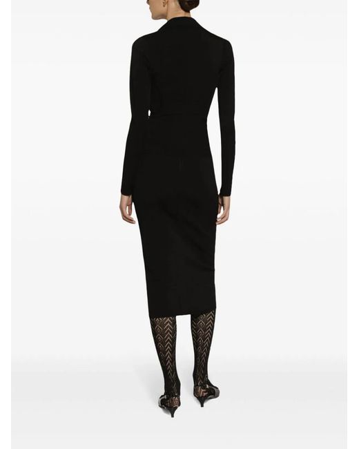 Dolce & Gabbana Black Dolce & Gabbana Longuette Skirt