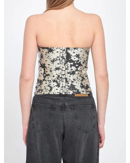 Stella McCartney Blue Bustier Top