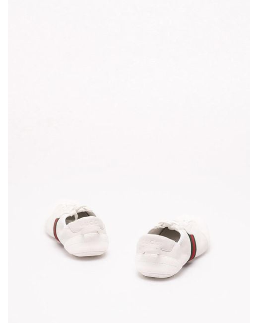Gucci White 'Flex' Sneakers
