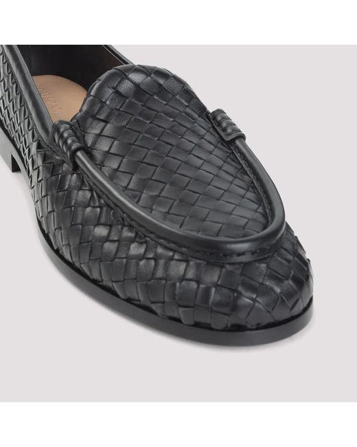 Bottega Veneta Black Silenzio Loafers for men