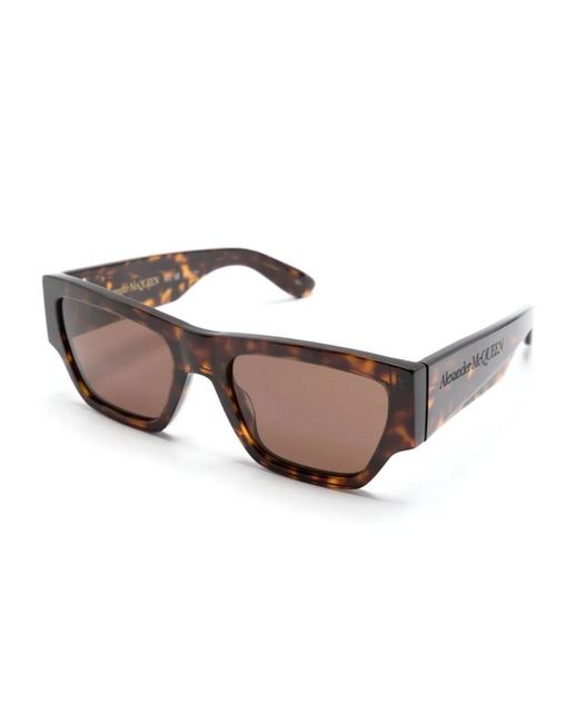 McQueen Brown Pvc Sunglasses for men