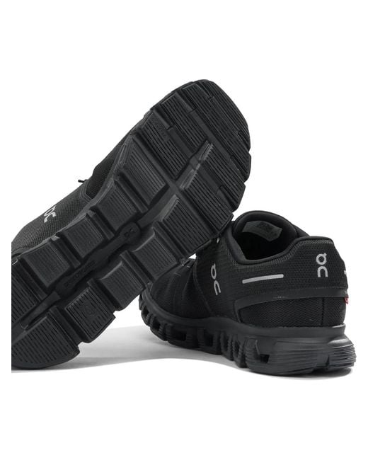On Shoes Black "Cloud 6" Low-Top Sneakers for men
