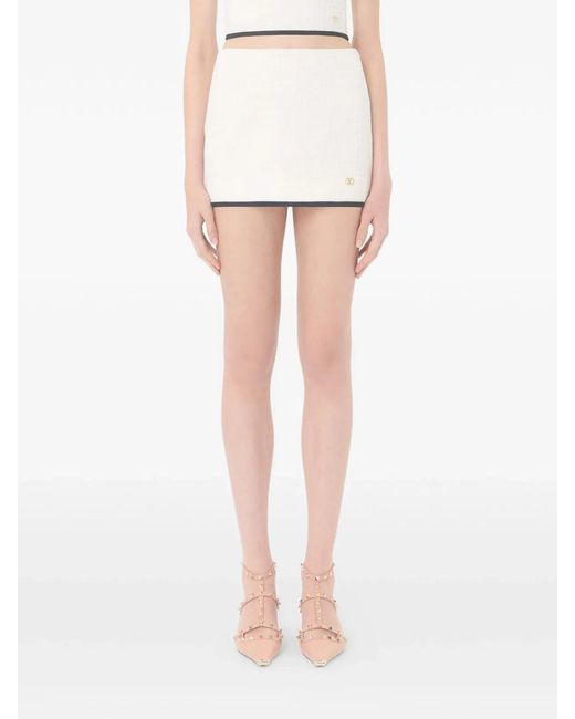 Valentino Garavani White Mini Skirt