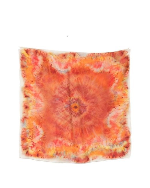 Zimmermann Orange Printed Silk Foulard