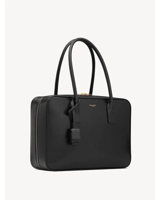 Saint Laurent Black Sac De Jour Trunk Bag