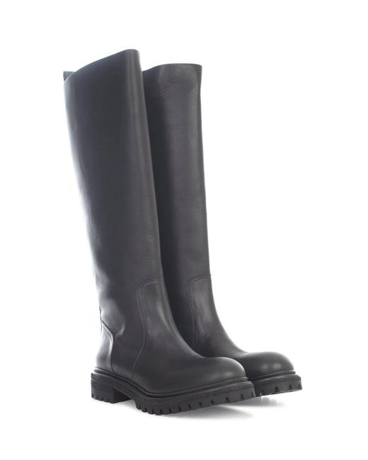 Roberto Del Carlo Gray Kobe Rounded Point High Boot