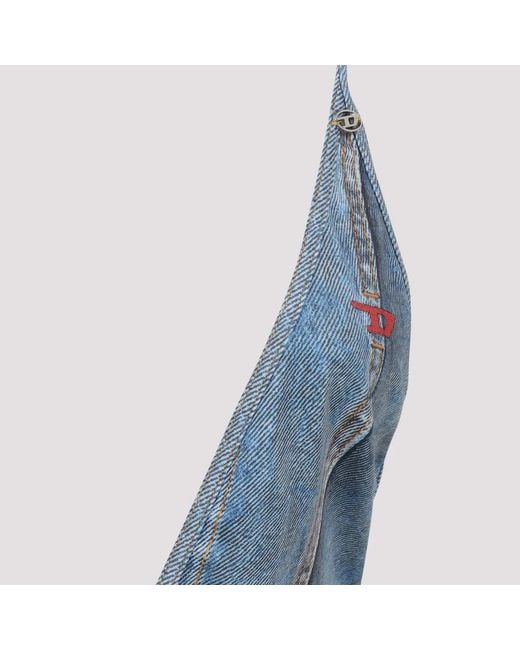 DIESEL Blue Costume Intero Effetto Denim