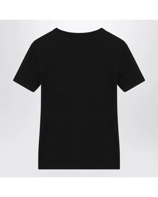 Calvin Klein Black Ribbed T-Shirt