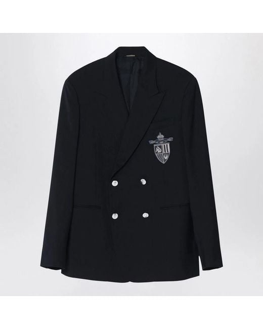 Fendi Black Double-Breasted Jacket for men