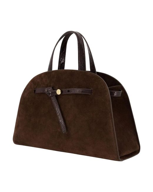 Tory Burch Brown Romy Bauletto Purse