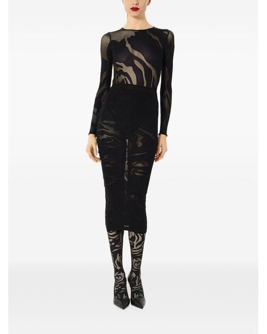 Wolford Black Polyamide Top