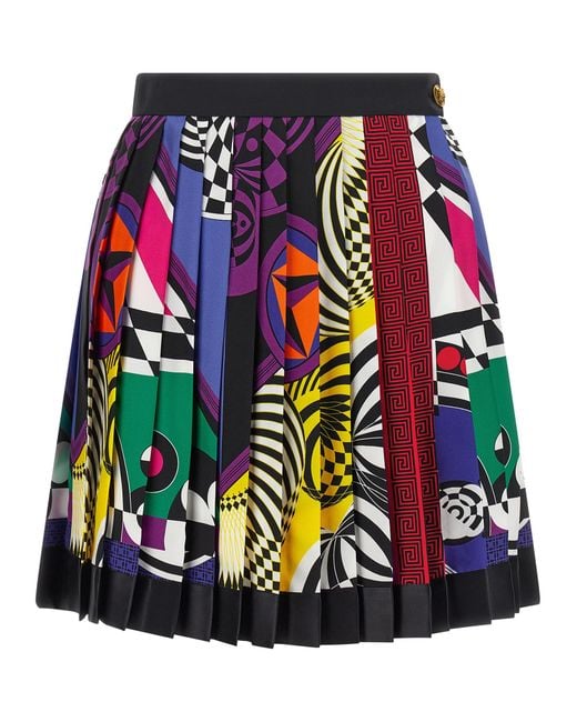 Versace Red 'Teatro' Skirt