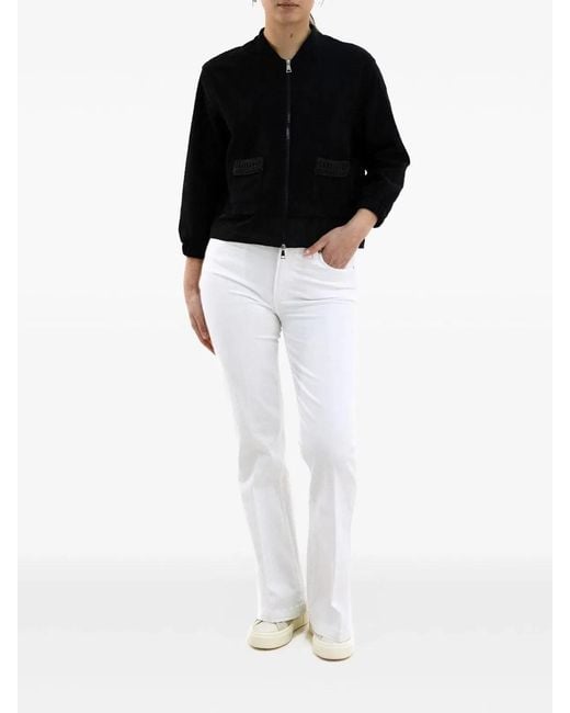 Moncler Black Zip Up Cardigan
