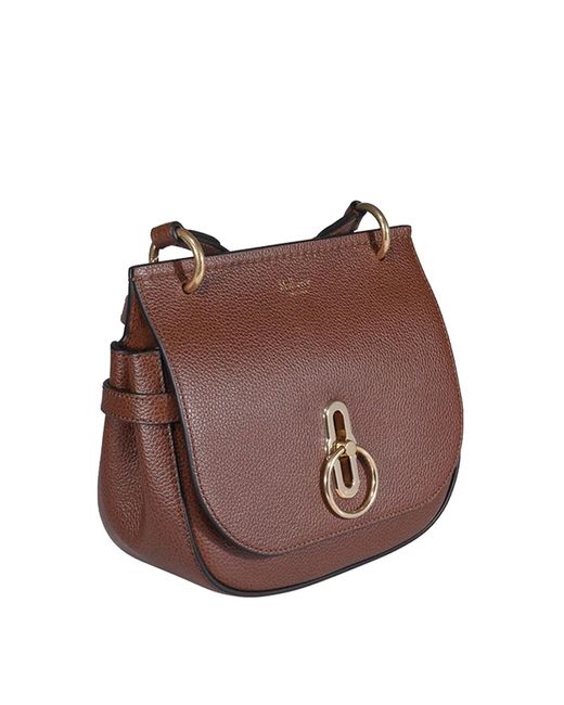 Mulberry Purple Calfskin Leather Crossbody Bag