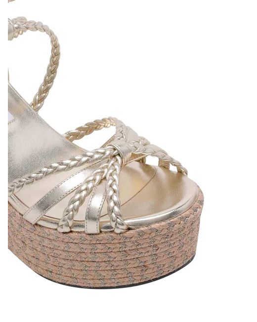 Jimmy Choo Natural Nyra Wedges