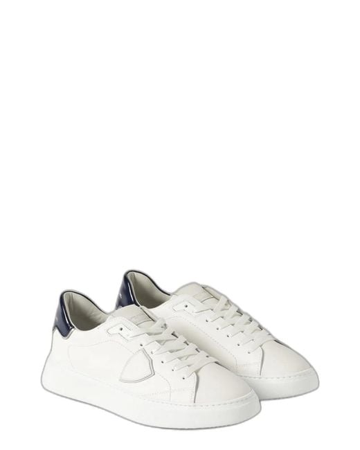 Philippe Model White Temple Low Sneakers for men