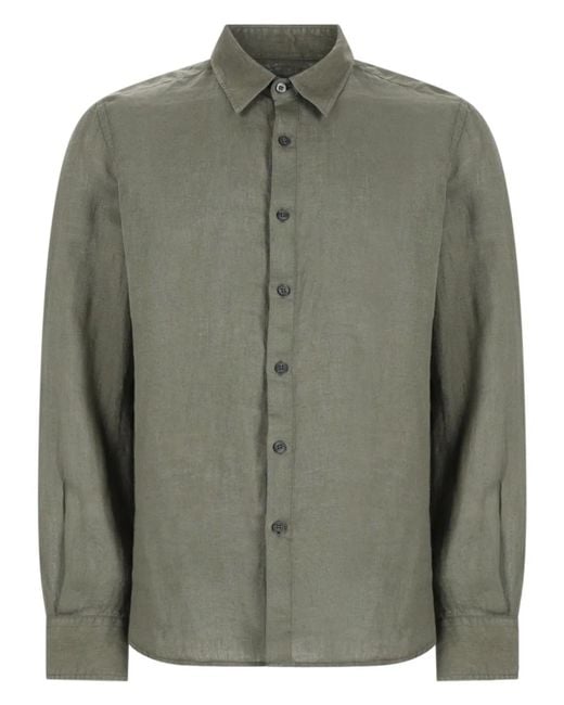 120% Lino Green Camicia for men