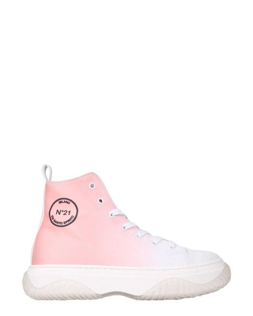 N°21 Pink High Bonnie Sneakers