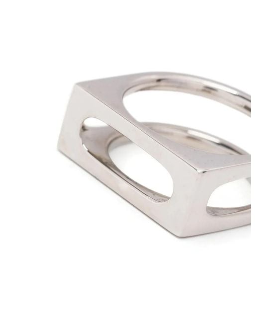 Tom Wood White Cage Ring Single M