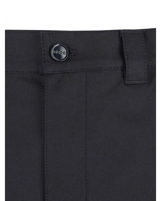 Gucci Blue Cotton Shorts for men