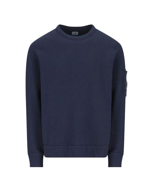 C P Company Blue C.P.Company Cotton Sweatshirt for men