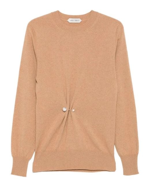 Alberta Ferretti Natural Cashmere Sweater