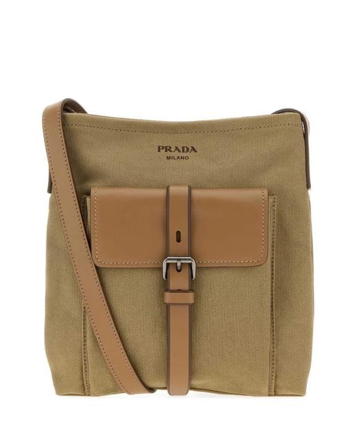 Prada Brown Canapa+Vitello for men