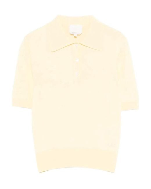A.P.C. Natural Cotton Polo Shirt With Jacquard Logo