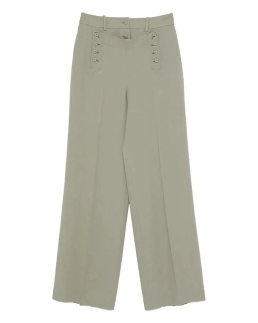 Ermanno Scervino Green Viscose Acetate Pants