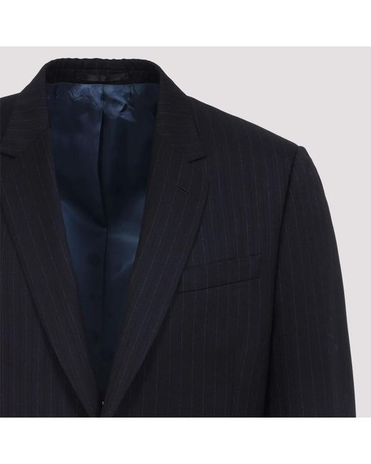 Paul Smith Blue Tailored Fit Two Button Wool Suit for men