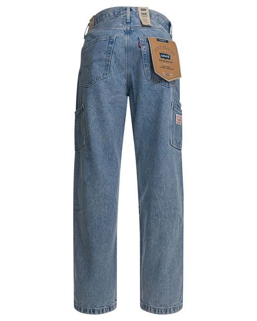 Levi's Blue "Carpenter 568 Loose Straight" Jeans for men