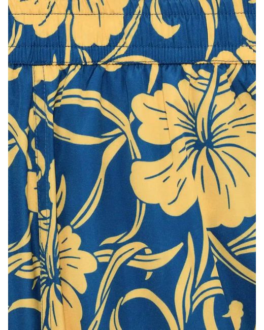 Drole de Monsieur Blue Short Plage Hibiscus for men