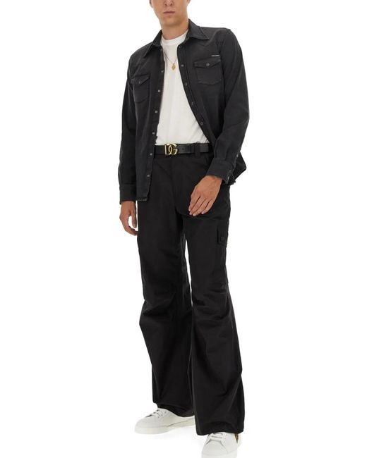 Dolce & Gabbana Black Dolce & Gabbana Roma Pants for men