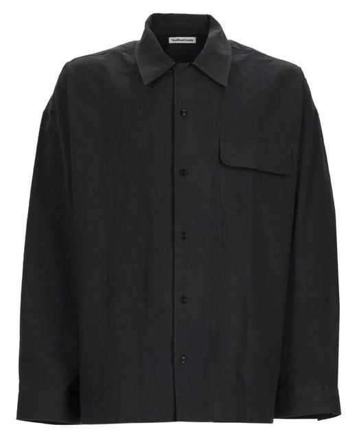 YMC Black Camicia Wray for men