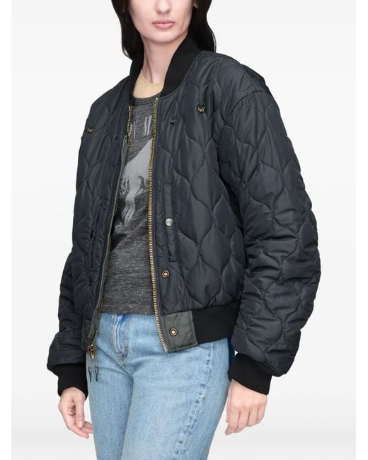 Maison Margiela Black Nylon Bomber Jacket