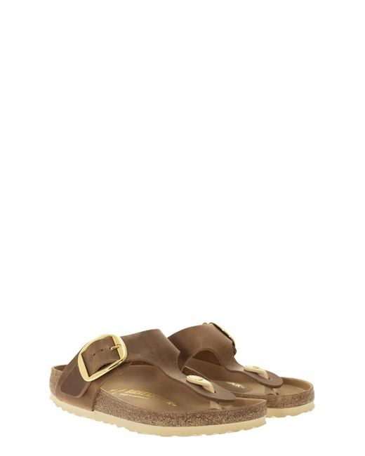 Birkenstock Brown Gizeh Big Buckle