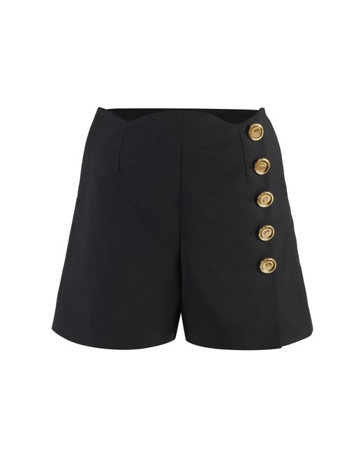 Givenchy Blue Wool Blend Shorts