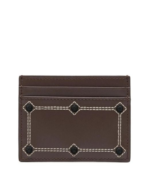 Etro Brown Card Holder Leather + Embroidery 10 for men