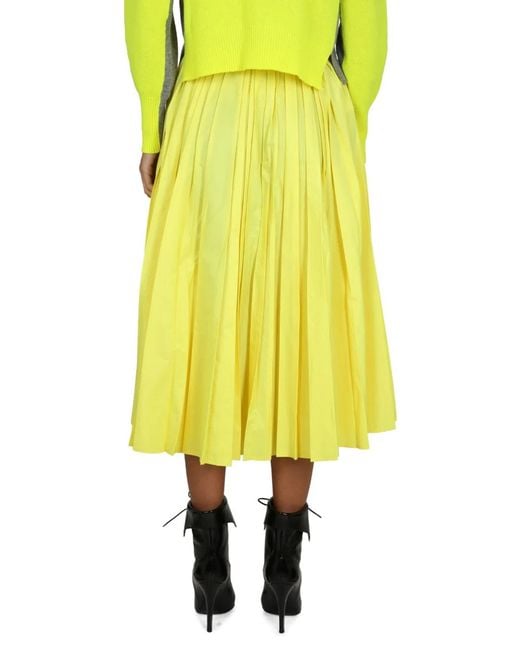 Philosophy Di Lorenzo Serafini Yellow Taffeta Skirt
