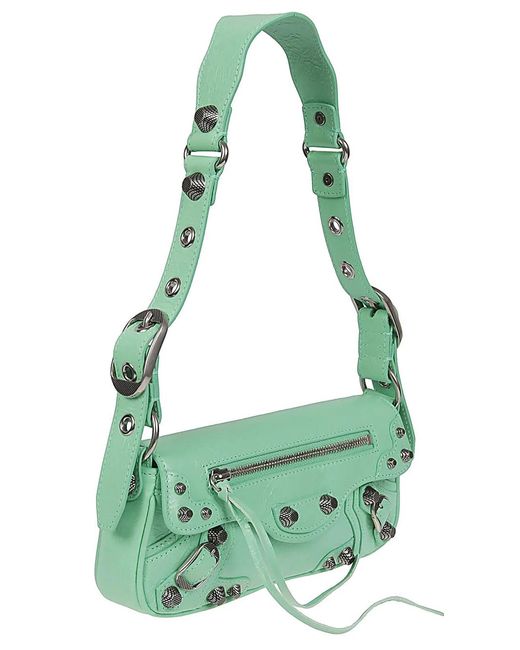 Balenciaga Green Le Cagole Xs Leather Shoulder Bag