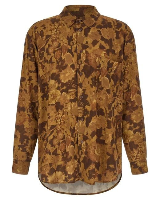 Magliano Brown 'Dried Flower' Shirt for men