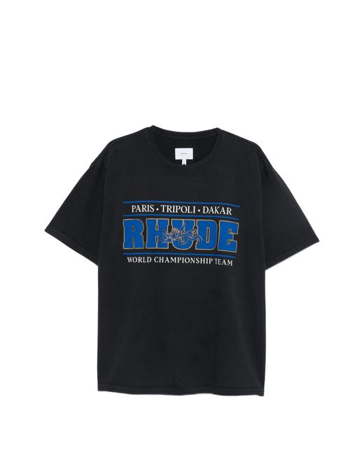 Rhude Blue Chrono Tee for men