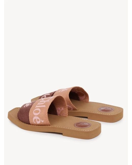 Chloé Brown Woody Clogs