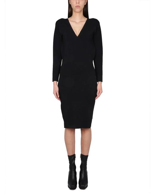 Stella McCartney Black V-Neck Dress