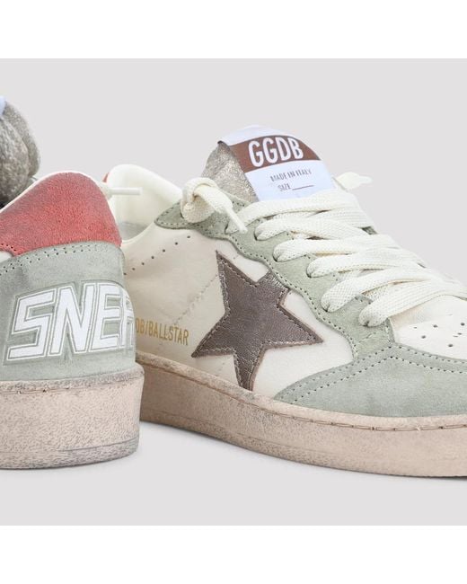 Golden Goose Deluxe Brand White Butter Sage Ball Star Sneakers