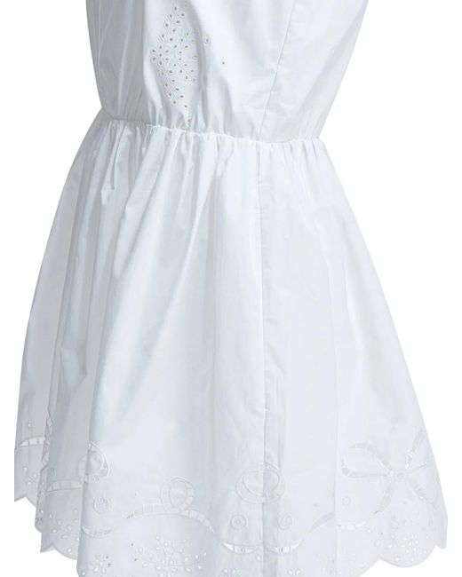 Self-Portrait Blue Short Flared Dress
