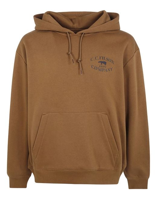 Filson Brown "Stencil Graphic" Hoodie for men