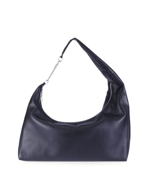 Rick Owens Blue Gemini Leather Shoulder Bag